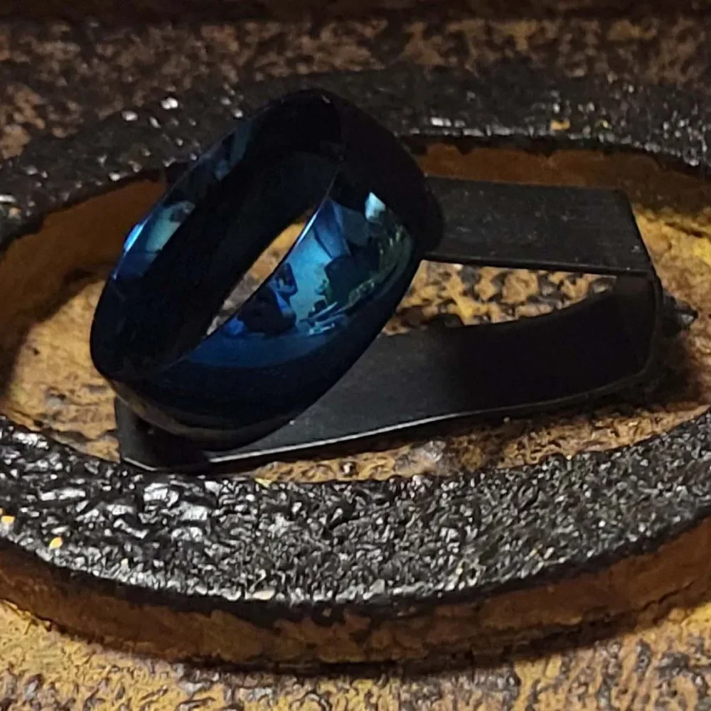 Women's Blue Wedding Ring - Girl's Wedding Ring - Wedding Ring For Her